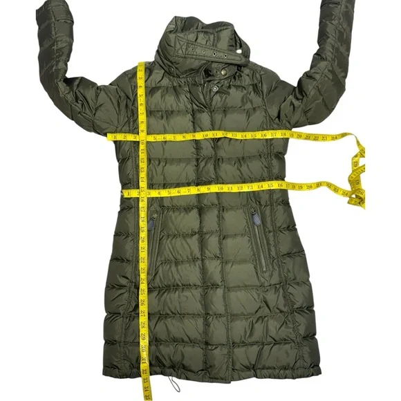Burberry Brit quilted down puffer coat army green dark olive size Small - Picture 7 of 16